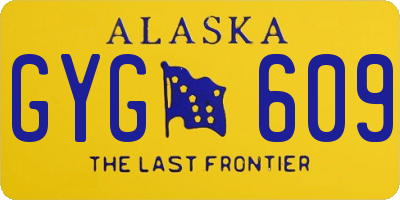 AK license plate GYG609