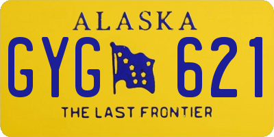 AK license plate GYG621