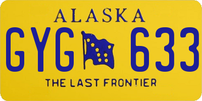 AK license plate GYG633