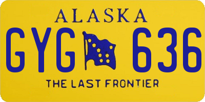 AK license plate GYG636
