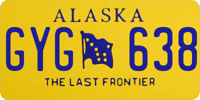 AK license plate GYG638