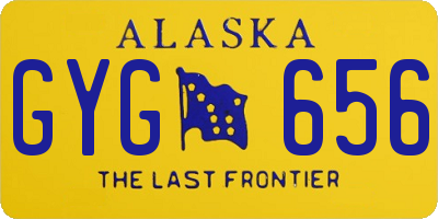 AK license plate GYG656
