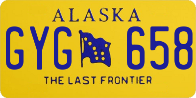 AK license plate GYG658