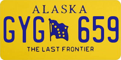 AK license plate GYG659