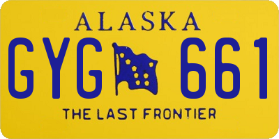 AK license plate GYG661
