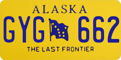 AK license plate GYG662
