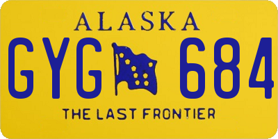 AK license plate GYG684