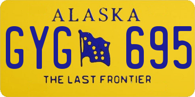 AK license plate GYG695