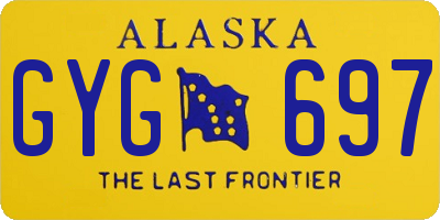 AK license plate GYG697