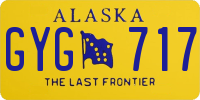 AK license plate GYG717