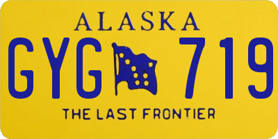 AK license plate GYG719