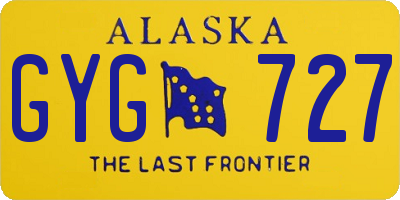 AK license plate GYG727