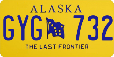 AK license plate GYG732