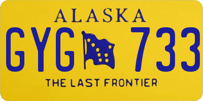 AK license plate GYG733