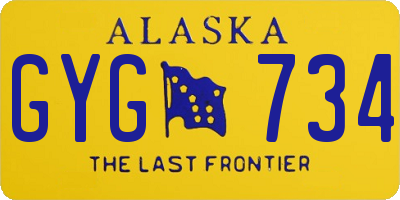 AK license plate GYG734