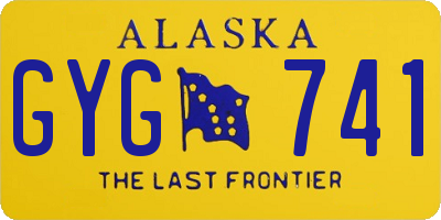 AK license plate GYG741