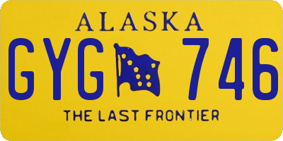 AK license plate GYG746