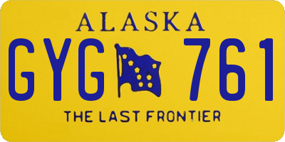 AK license plate GYG761