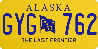 AK license plate GYG762