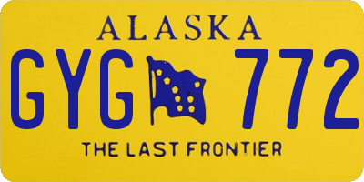 AK license plate GYG772