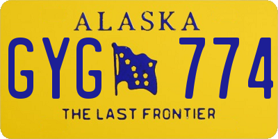 AK license plate GYG774