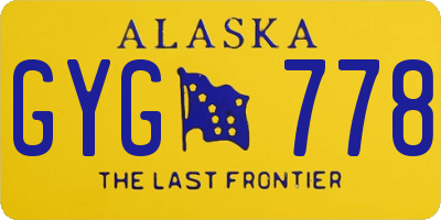 AK license plate GYG778