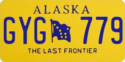 AK license plate GYG779