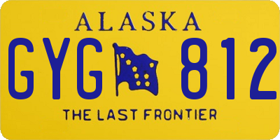 AK license plate GYG812
