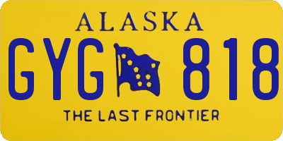 AK license plate GYG818