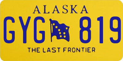 AK license plate GYG819