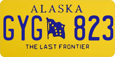 AK license plate GYG823
