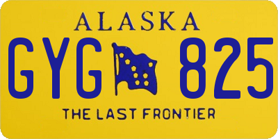 AK license plate GYG825