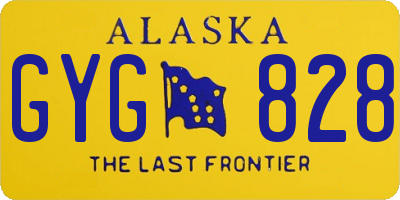 AK license plate GYG828