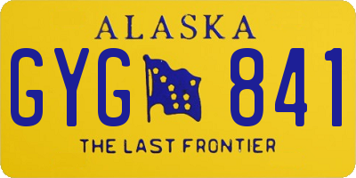AK license plate GYG841