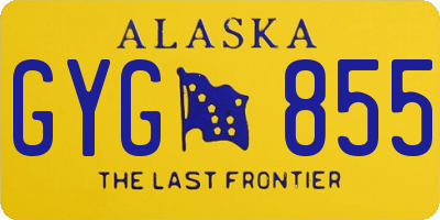 AK license plate GYG855