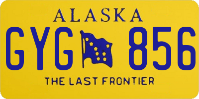 AK license plate GYG856
