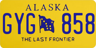 AK license plate GYG858