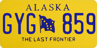 AK license plate GYG859