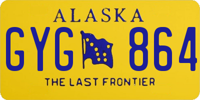 AK license plate GYG864