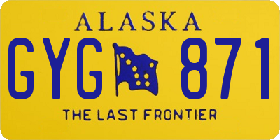 AK license plate GYG871