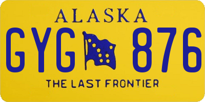 AK license plate GYG876