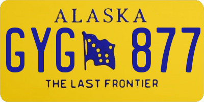 AK license plate GYG877