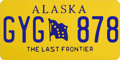 AK license plate GYG878