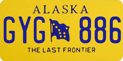 AK license plate GYG886