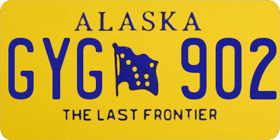 AK license plate GYG902