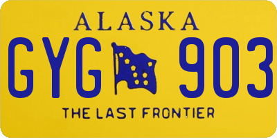 AK license plate GYG903