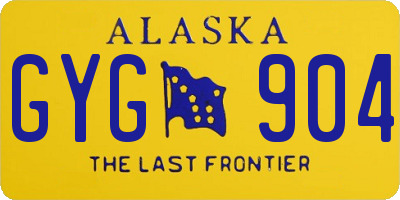 AK license plate GYG904