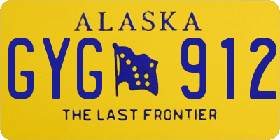 AK license plate GYG912