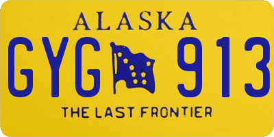 AK license plate GYG913