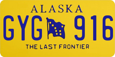 AK license plate GYG916
